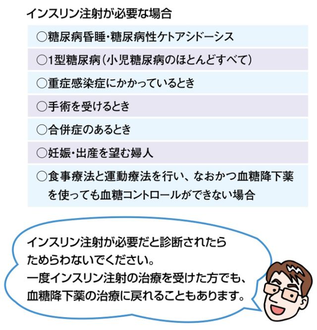 インスリン注射が必要な方とは